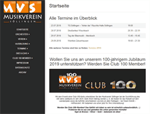 Tablet Screenshot of musikverein-soellingen.de
